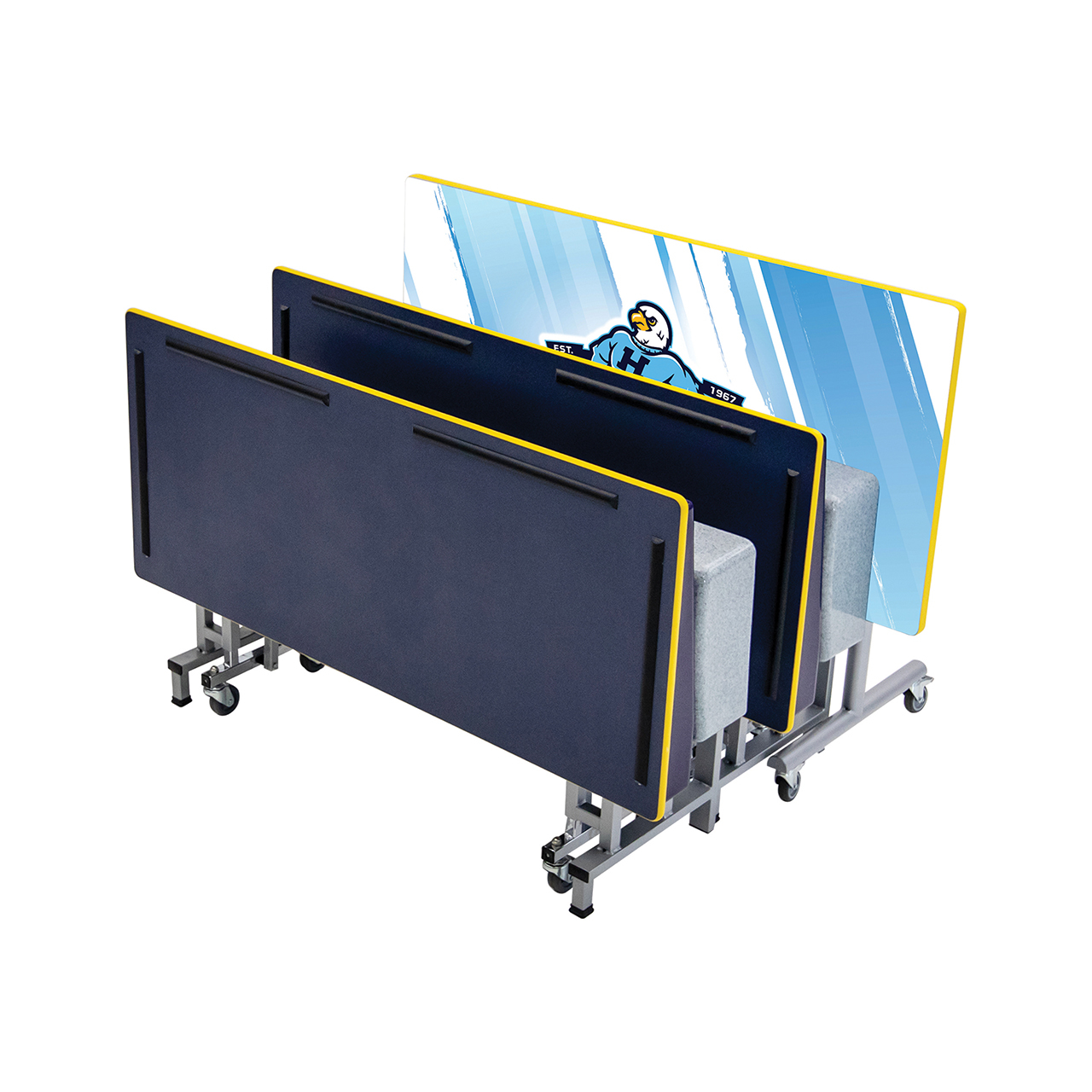 Mobile Folding Booth Seating with Table - Package | AmTab | Modern ...