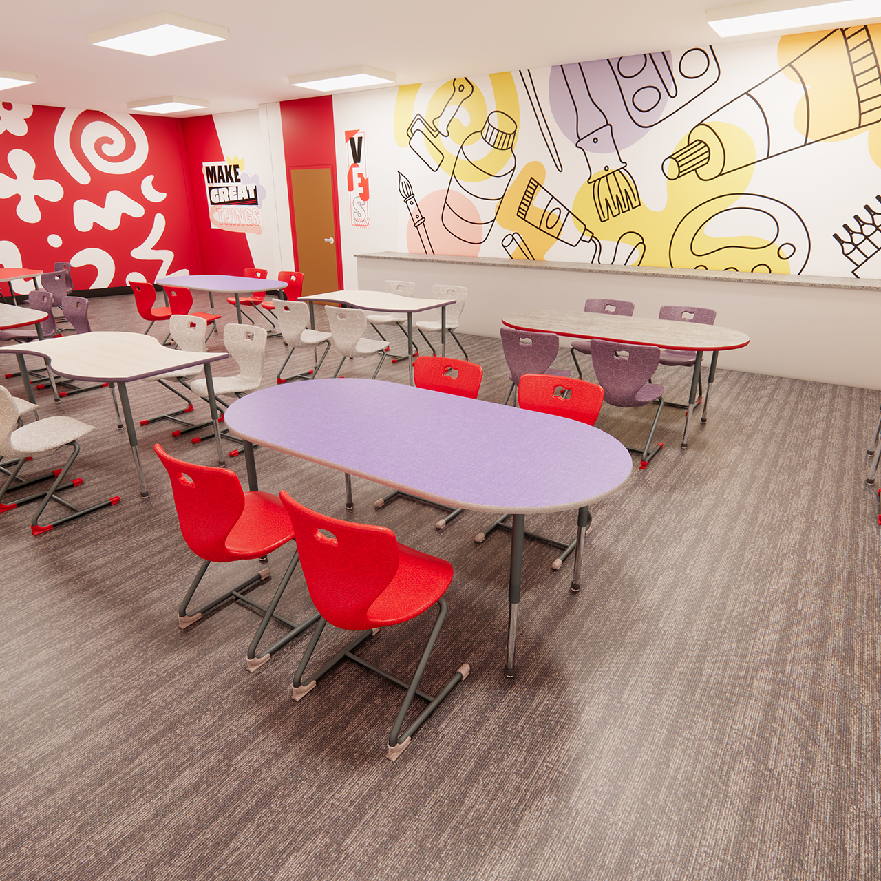 Learning Table Image Racetrack Active Collaborative Learning Table | AmTab | Modern Popular Fun