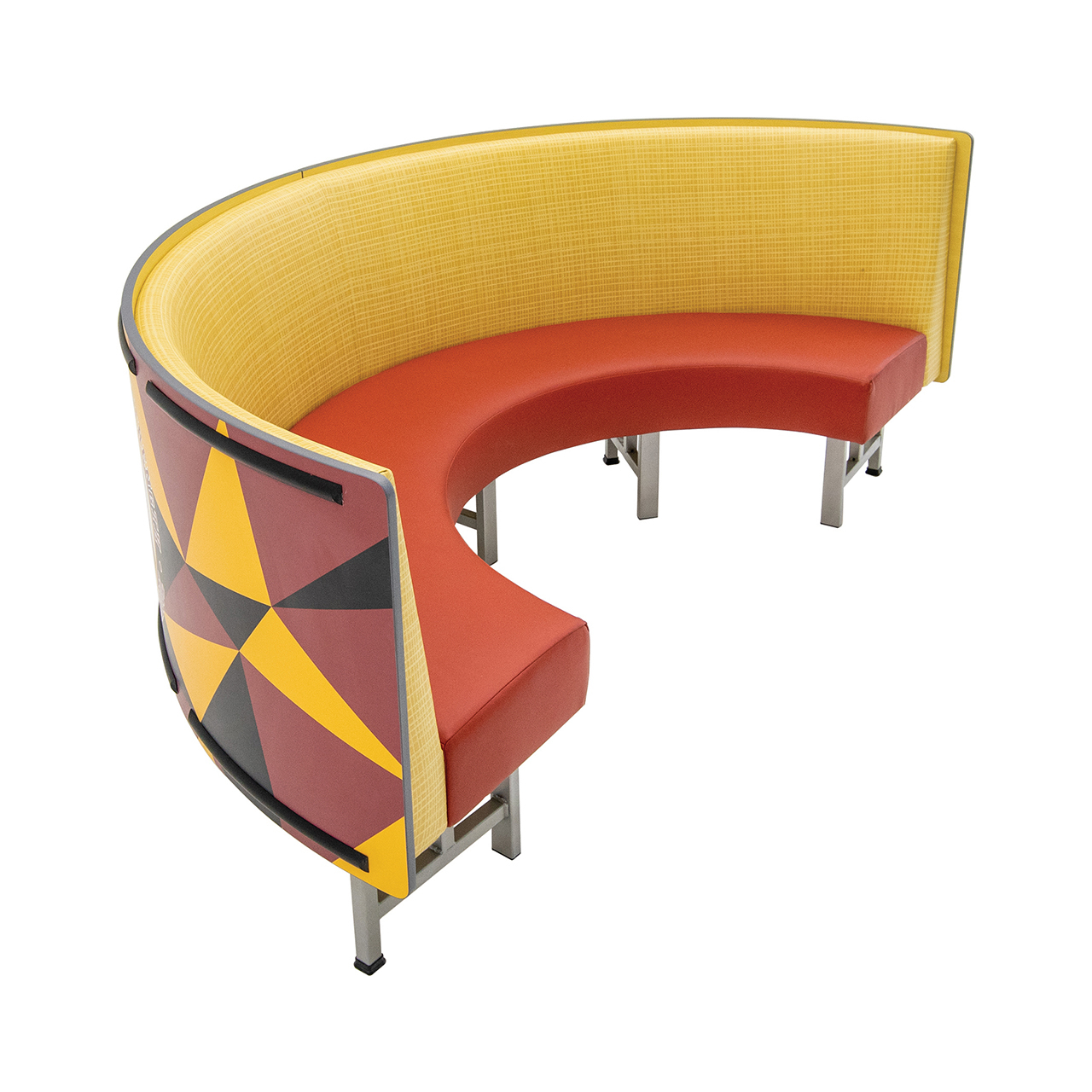 Mobile Booth Seating - Half Round | AmTab | Modern Popular Fun